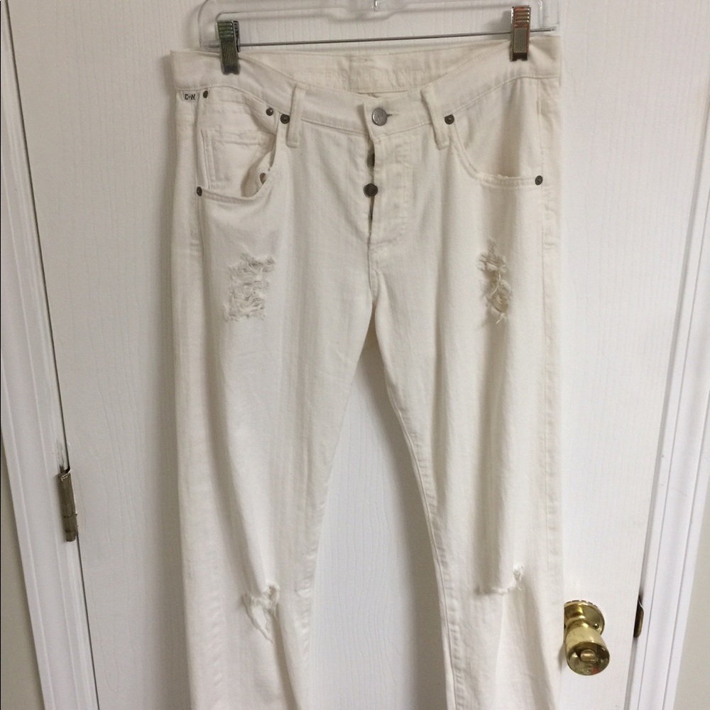 Citizens of humanity white baggy jeans